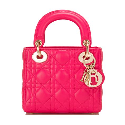 lady dior mini colors|lady dior handbag pink.